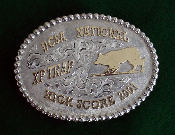 Custom Sterling Silver Trophy Buckle